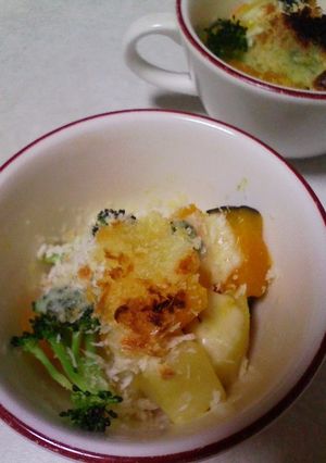 南瓜とおじゃがのパン粉焼き-レシピのメイン写真