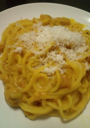 かぼちゃのクリームパスタ-レシピのメイン写真