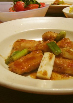 焼葱がポイント❤柔らか鶏の生姜じょうゆ焼-レシピのメイン写真