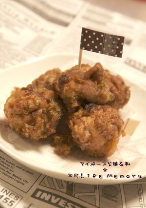 たこ焼き風味の豚小間団子-レシピのメイン写真