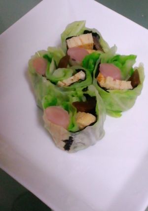新生姜とキャベツでくるくる海苔巻き-レシピのメイン写真
