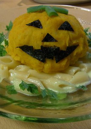 ハロウィンのパンプキン・チキンボール-レシピのメイン写真