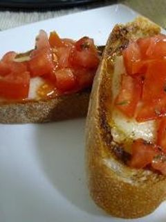 トマトとチーズのブルスケッタ-レシピのメイン写真