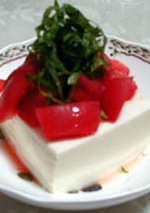 トマトの冷奴-レシピのメイン写真