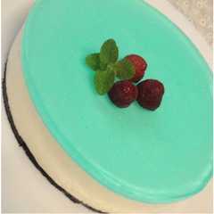 รูปของ パイナップルとブルーハワイのムースケーキ