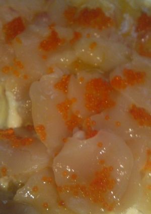 鯛と帆立のカルパッチョ、豆腐クリーム仕立-レシピのメイン写真
