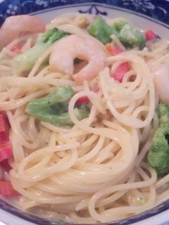 エビとブロッコリーのクリームパスタ-レシピのメイン写真