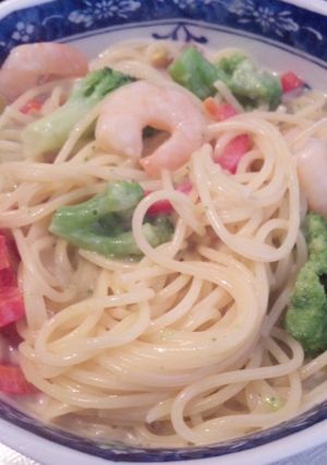 エビとブロッコリーのクリームパスタ-レシピのメイン写真