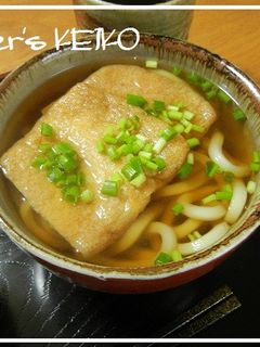 きつねうどんとお稲荷さんのお揚げさん-レシピのメイン写真