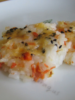 鮭ごはんお焼き-レシピのメイン写真
