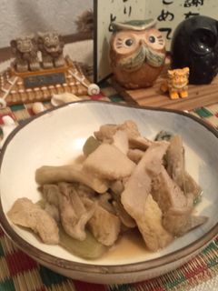 ずいきと油揚げの煮物-レシピのメイン写真