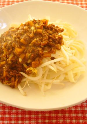♪ジャージャー麺風きしめん♪-レシピのメイン写真