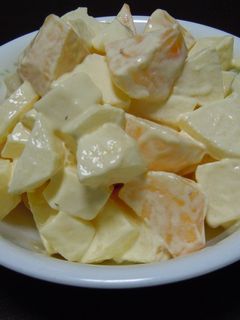 柿とりんごのチーズサラダ-レシピのメイン写真