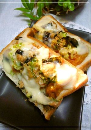 魚河岸あげのごま風味トースト-レシピのメイン写真