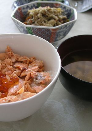 鮭といくらの親子丼-レシピのメイン写真