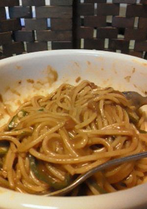余ったカレーでパスタ。-レシピのメイン写真