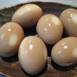 すき焼きのたれで①煮卵(濃)②肉豆腐