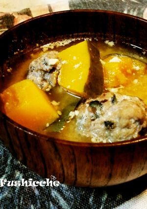 鯖つくねの豆乳味噌汁-レシピのメイン写真