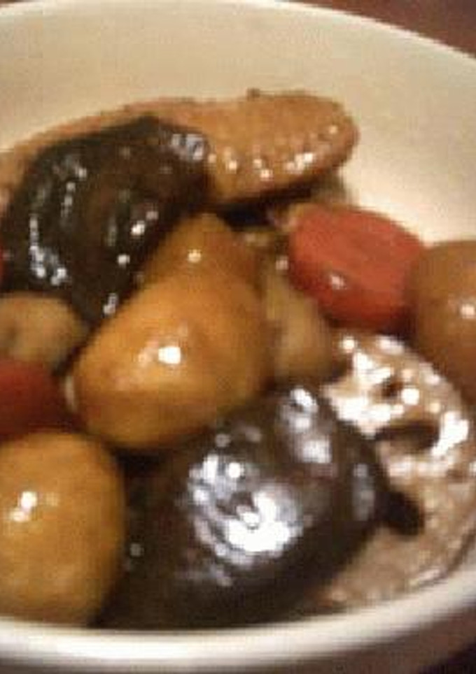 手羽先＋栗の煮物・中華taste-レシピのメイン写真