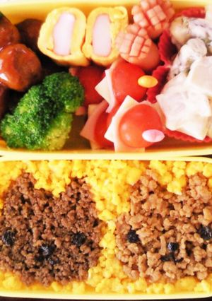 カピバラさん☆キュルッと弁当〜そぼろ〜-レシピのメイン写真