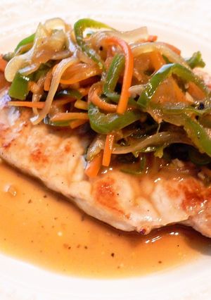 豚肉のソテー★彩り野菜ソースで★-レシピのメイン写真