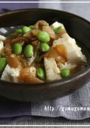 枝豆とザーサイのくずし豆腐-レシピのメイン写真