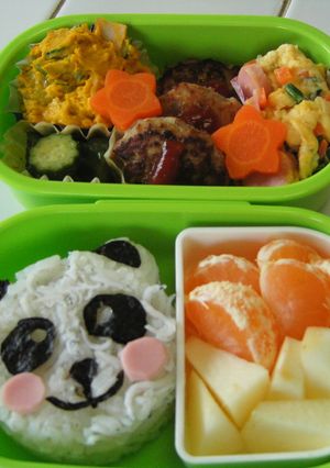 キャラ弁♪パンダ-レシピのメイン写真