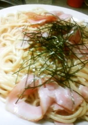 ベーコンとわさび醤油のスパゲティ-レシピのメイン写真