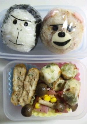 パパ用キャラ弁『エネゴリ&エネクマ』-レシピのメイン写真