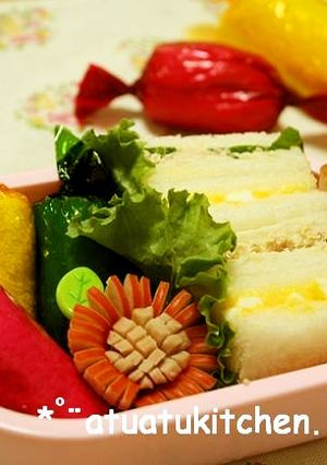 キャンディ❤サンドイッチ　キャラ弁-レシピのメイン写真