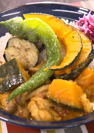 かぼちゃのチキンカレー【食遺産】-レシピのメイン写真