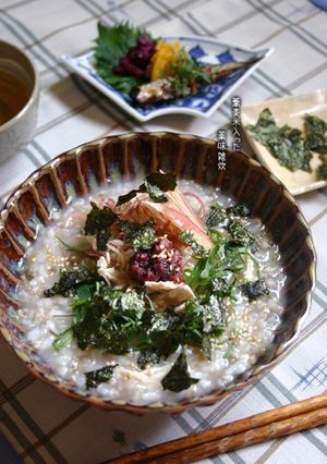 お手軽薬膳♪【蕎麦米入・薬味雑炊】-レシピのメイン写真