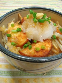 ごま香る☆魚河岸あげとごぼうのかき揚げ丼-レシピのメイン写真