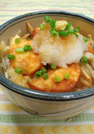 ごま香る☆魚河岸あげとごぼうのかき揚げ丼-レシピのメイン写真