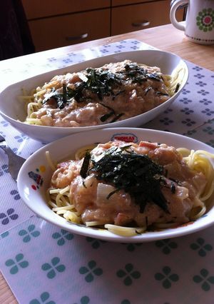 豆乳なんちゃって明太子パスタ-レシピのメイン写真