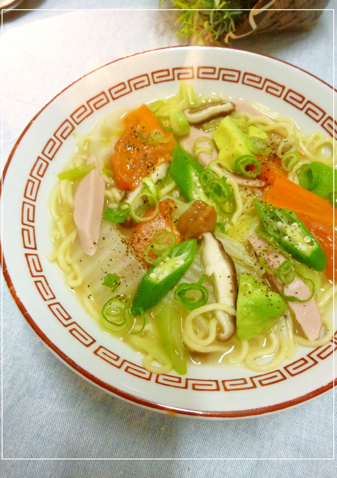 梅トマトで　ちょっとあっさり☆ちゃんぽん-レシピのメイン写真
