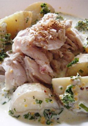 パセリたっぷり～ゆでじゃがと鶏肉の和え-レシピのメイン写真