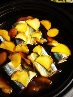 レンジで5分!さんまの梅生姜煮-レシピのメイン写真