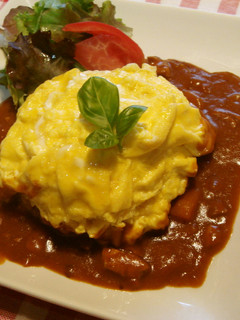 休日ランチはカフェ気分♪簡単オムカレー☆-レシピのメイン写真
