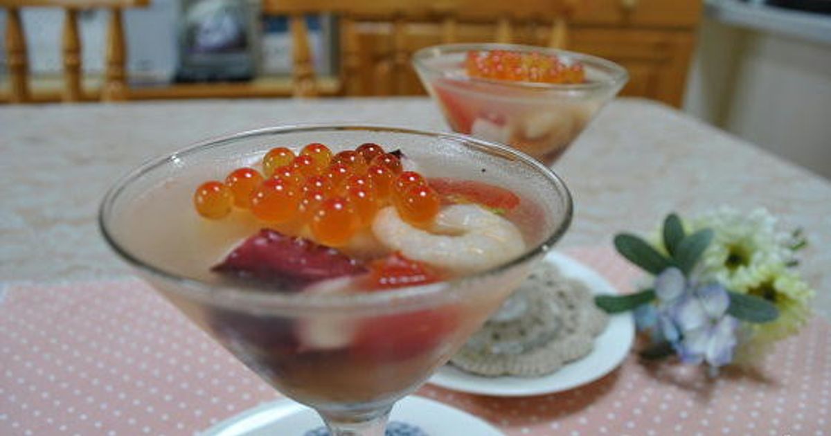 エビとタコとホタテのゼリー by みさカフェ 【クックパッド】 簡単