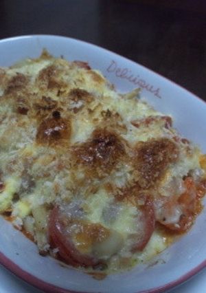☆海老とキノコのケチャマヨチーズ焼き☆-レシピのメイン写真