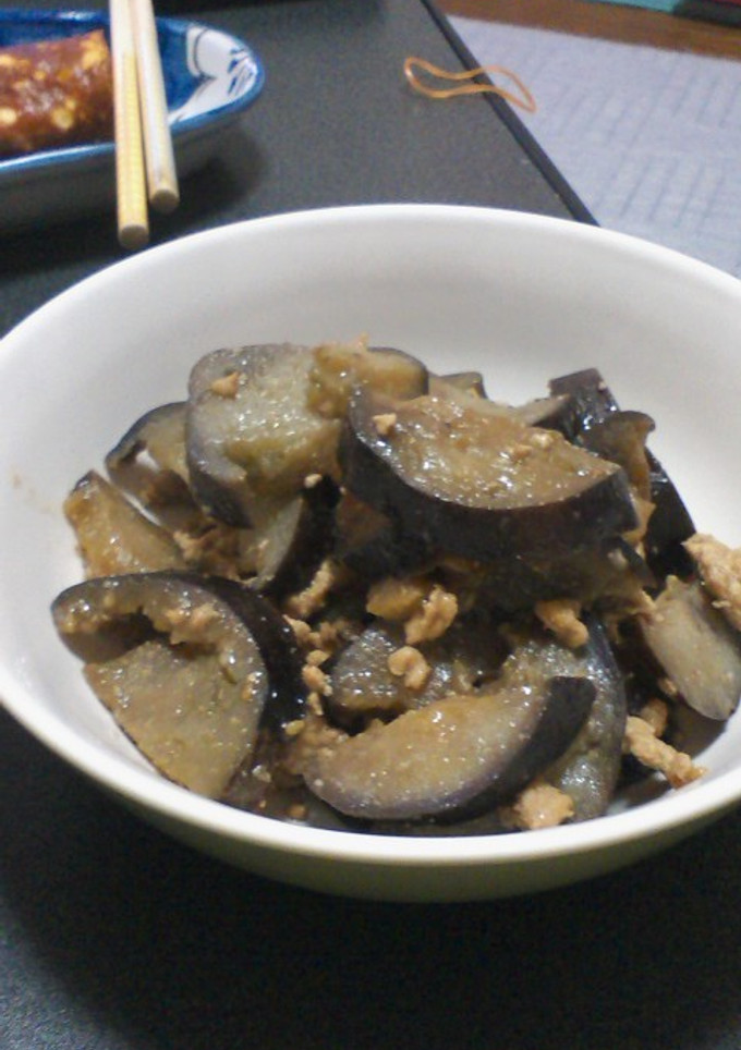 ナスと挽き肉のタレマヨ炒め♪-レシピのメイン写真