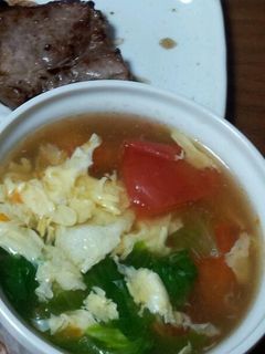 とろーり☆白菜とトマトとたまごのスープ☆-レシピのメイン写真