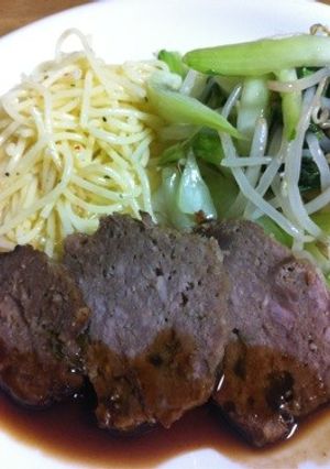 ソースで味つけ！簡単！ミートローフ-レシピのメイン写真