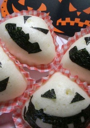 ハロウィンにおめかし蒸しぱん-レシピのメイン写真