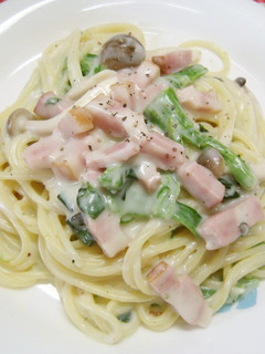 レンジでパパッと簡単♪クリームパスタ-レシピのメイン写真