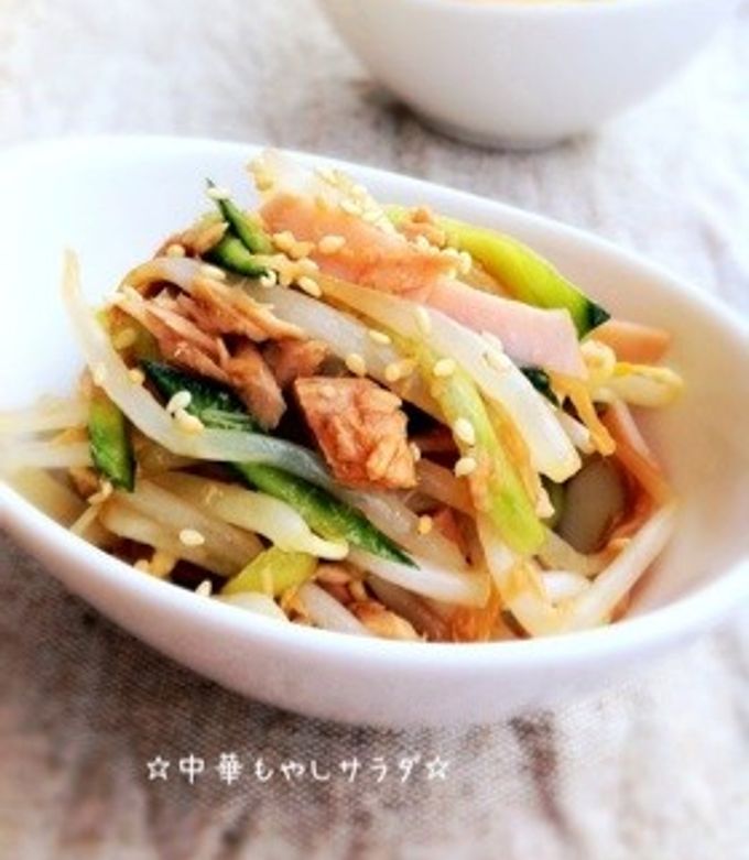 ☆中華もやしサラダ☆ by ☆栄養士のれしぴ☆ 【クックパッド】 簡単