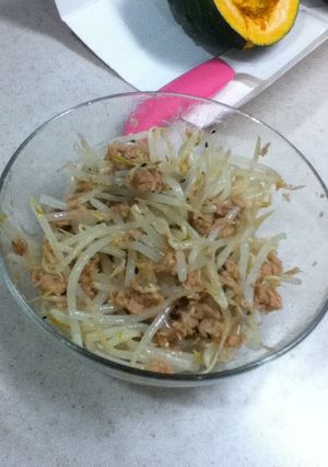 ５分でおつまみ★もやしとツナの胡麻あえ-レシピのメイン写真