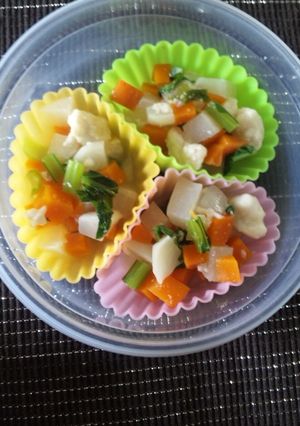 かぶと鶏だんごのスープ☆離乳食後期-レシピのメイン写真
