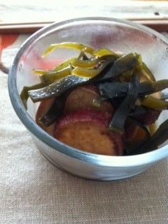 昆布とサツマイモの煮物-レシピのメイン写真